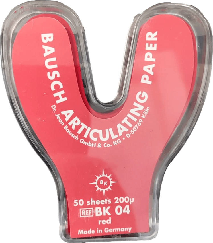 Bausch Kırmızı Artikülasyon Kağıdı U Form Nal 200 Mic 50 lik
