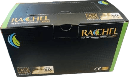 STR - RACHEL 3 Katlı- Burun Telli Lastikli 1. Sınıf Beyaz Maske