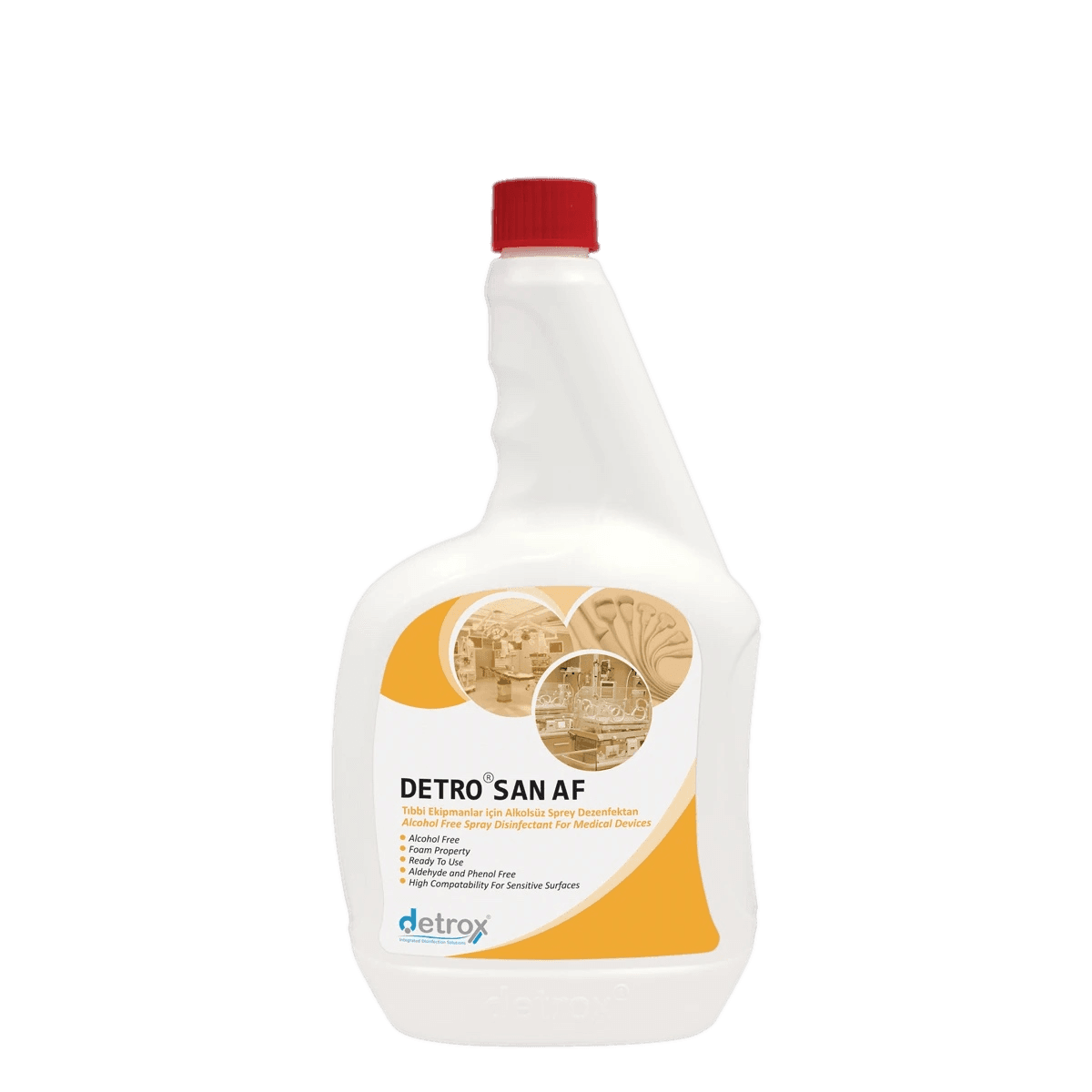 Detrox Detrosan AF - Alkolsüz Yüzey Dezenfektanı 1 Lt
