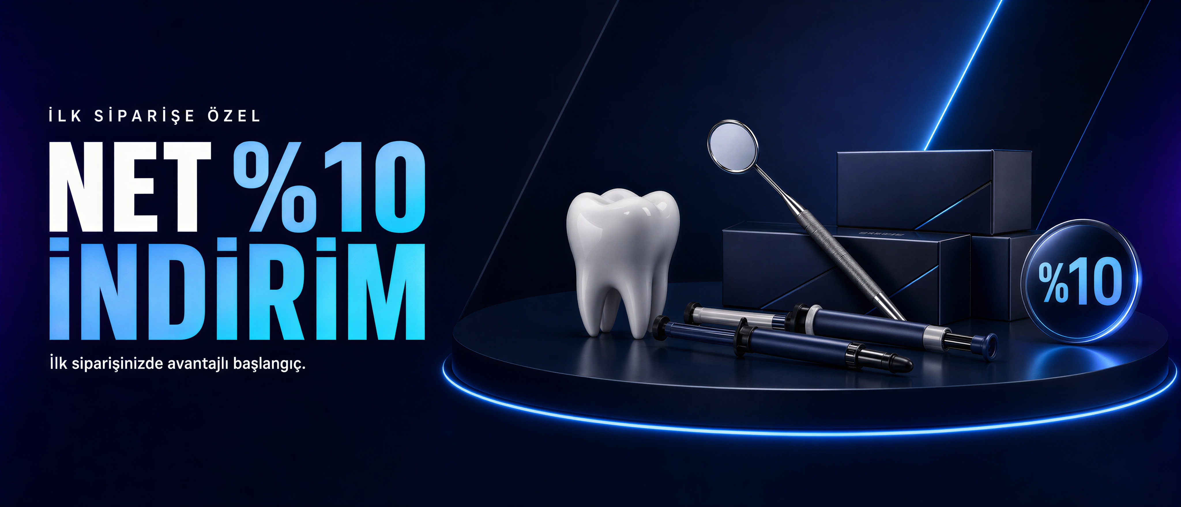 İlk siparişe özel net %10 indirim kampanya görseli